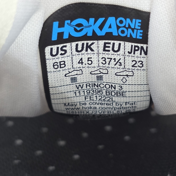 HOKA ONE ONE Womens Rincon 3 White Pink Purple Running Shoes 1119396 Size 6B - Picture 12 of 12